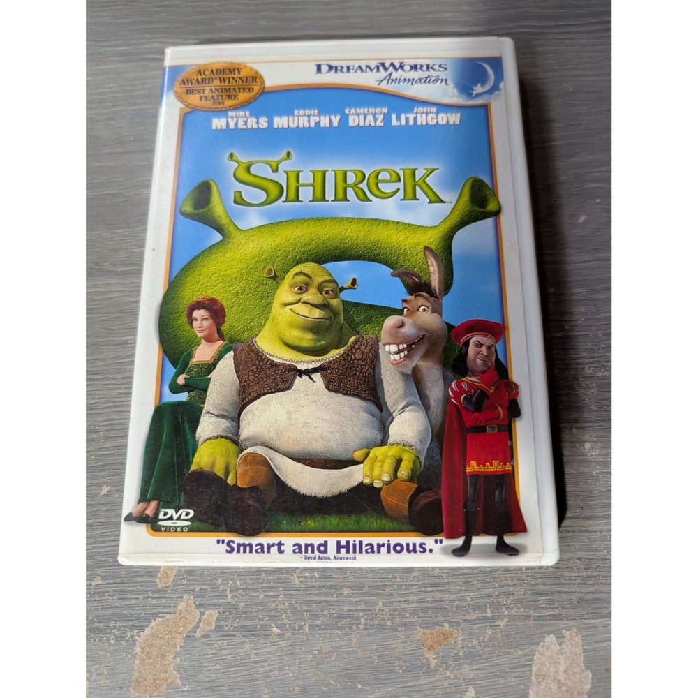 Shrek DVD 2001 DreamWorks Animation Mike Myers Eddie Murphy Full Screen PG